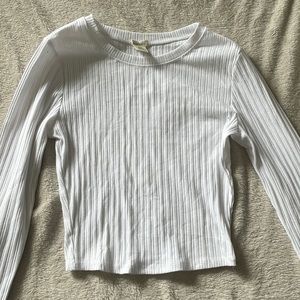 White Bozzolo Long sleeve top